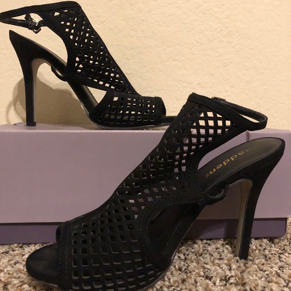 Black Madden  Peep Toe Heels